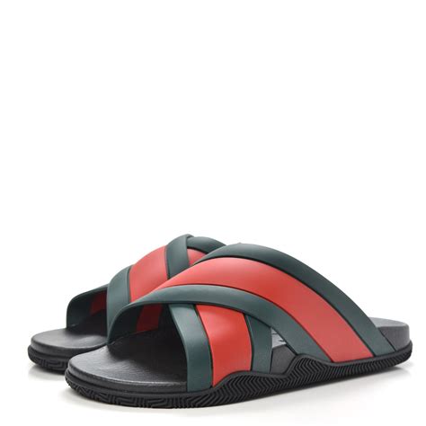 gucci criss cross slides men|black gucci sandals.